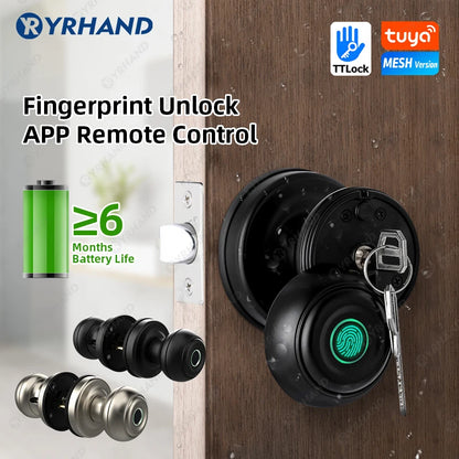 YRHAND Bluetooth Smart Lock - Easy Install Biometric Access