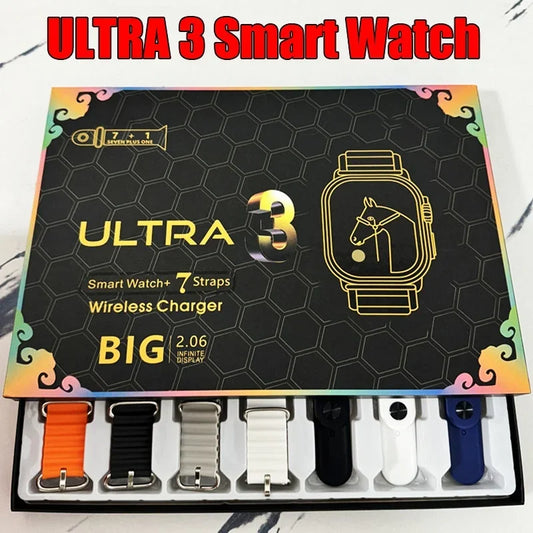 XMSJ 2024 Smartwatch with 2.2" AMOLED Screen & ECG Modes
