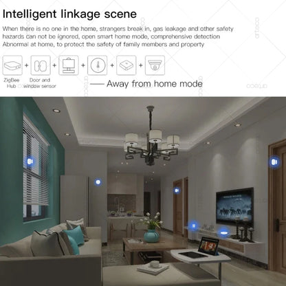 Smart Zigbee Door Sensor With App Alerts For Safety