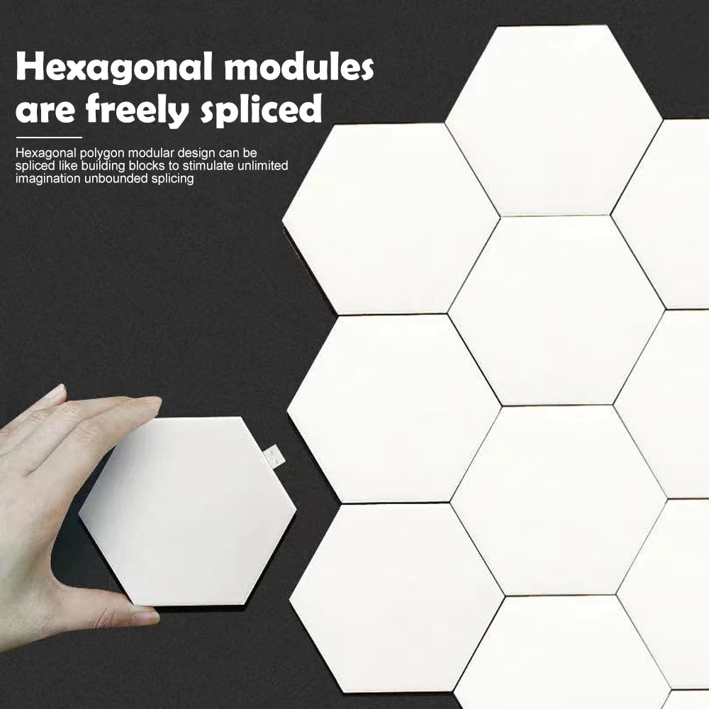 Smart RGB Hexagonal Lamp with Remote Control