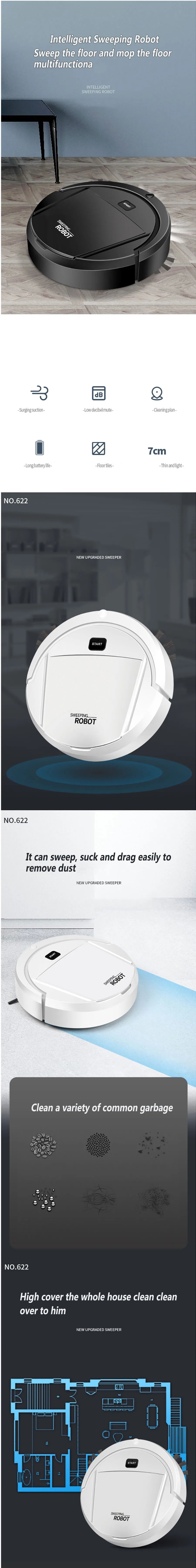 Smart Robot Vacuum Cleaner with Wet & Dry Cleaning