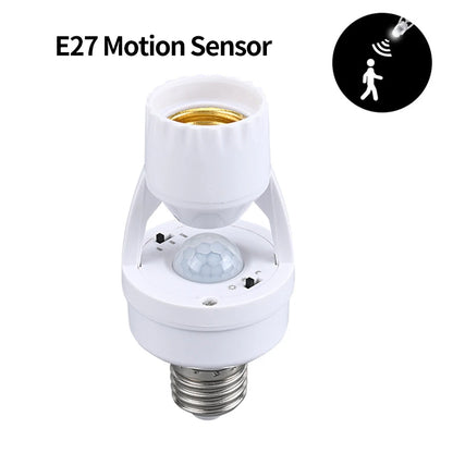 Smart LED Bulb Switch with 360° PIR Motion Detection