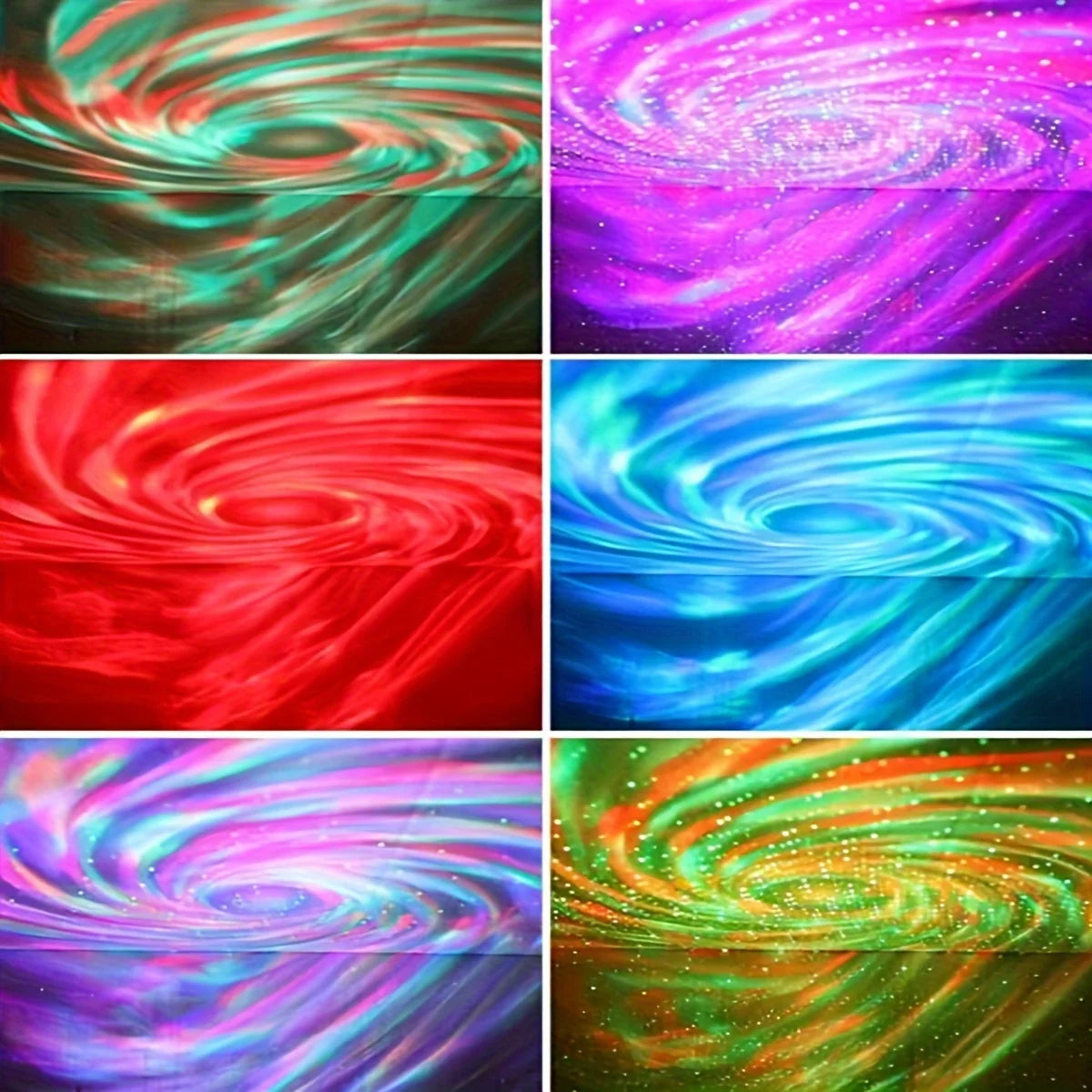 Sternengalaxie-Projektorleuchte mit RGB-Fernbedienung
