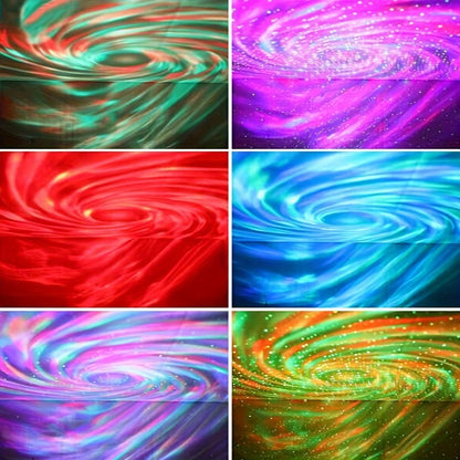 Sternengalaxie-Projektorleuchte mit RGB-Fernbedienung