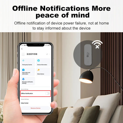 Sensore di temperatura e umidità Tuya Smart Zigbee con controllo vocale