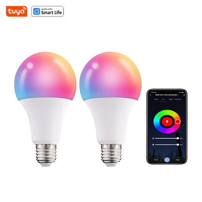 Tuya Smart LED Bulb E27 - Bluetooth RGB Lamp for Ambiance