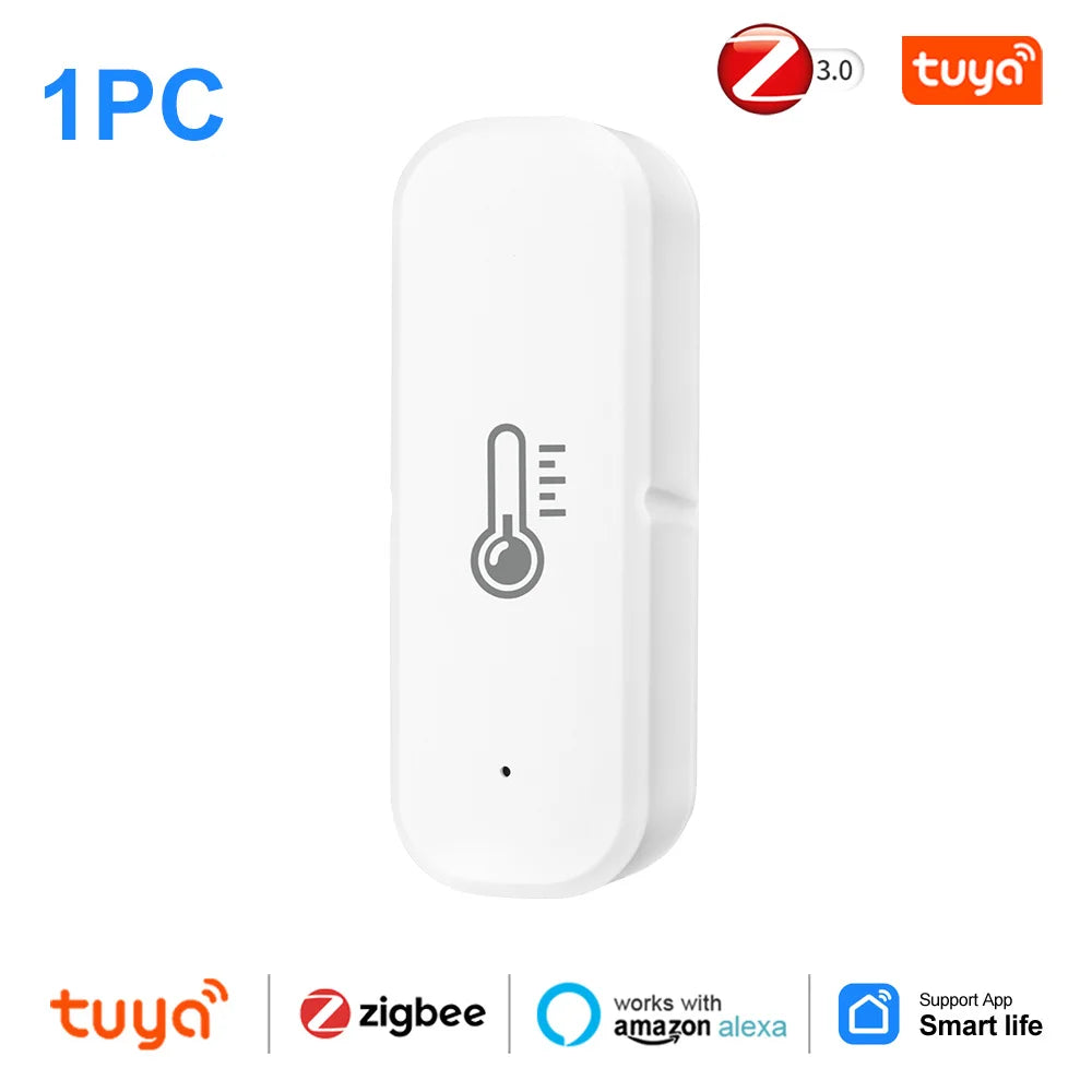 Sensore di temperatura e umidità Tuya Smart Zigbee con controllo vocale