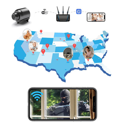 X5 Mini HD 1080P WiFi Camera - Stylish Home Security Monitor