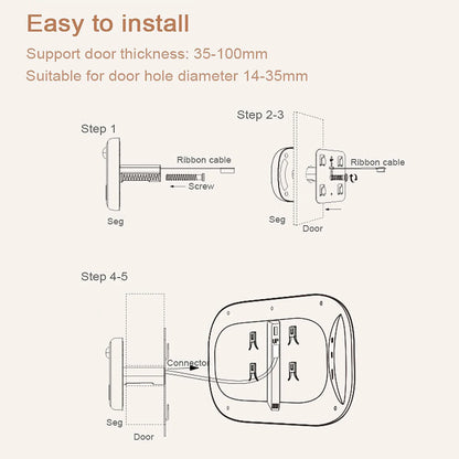 Nooberone 2.8-Inch Digital Door Viewer With Night Vision