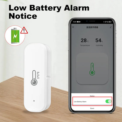 Sensore di temperatura e umidità Tuya Smart Zigbee con controllo vocale
