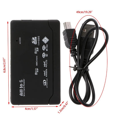 Tegcame USB-kortleser: Adapter for støtte for flere kort