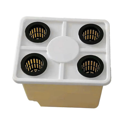 Hydroponics Bucket with Siphon Elbows for Easy Plant Growth