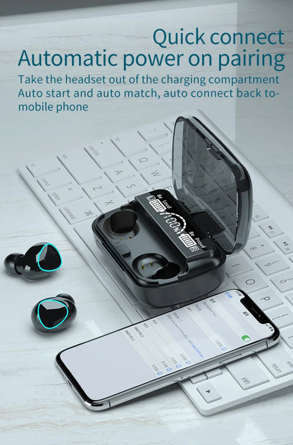 Słuchawki Bluetooth M10 z redukcją szumów i sterowaniem dotykowym