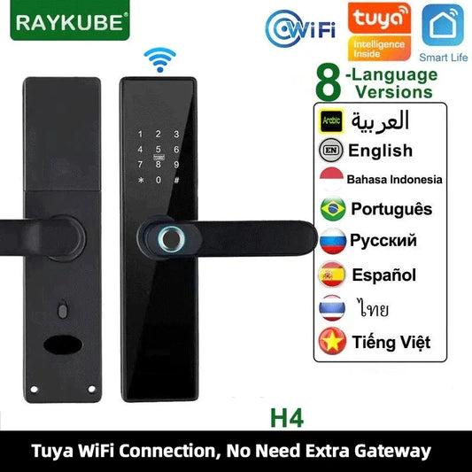 RAYKUBE Tuya Wifi Smart Lock H4 - Keyless Access Solution
