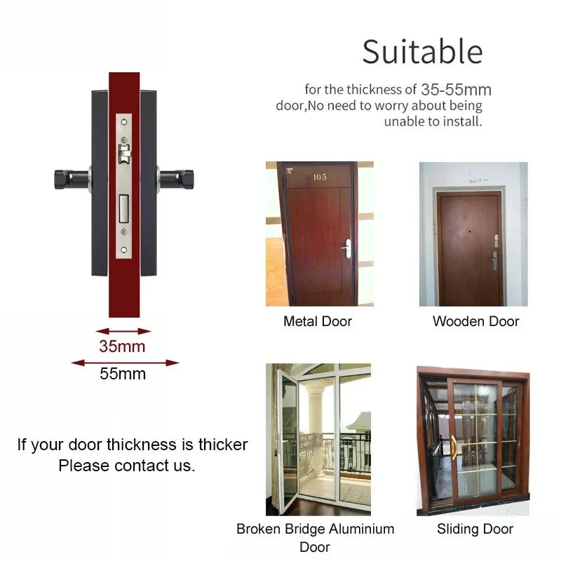 RAYKUBE Tuya Wifi Smart Lock H4 - Keyless Access Solution