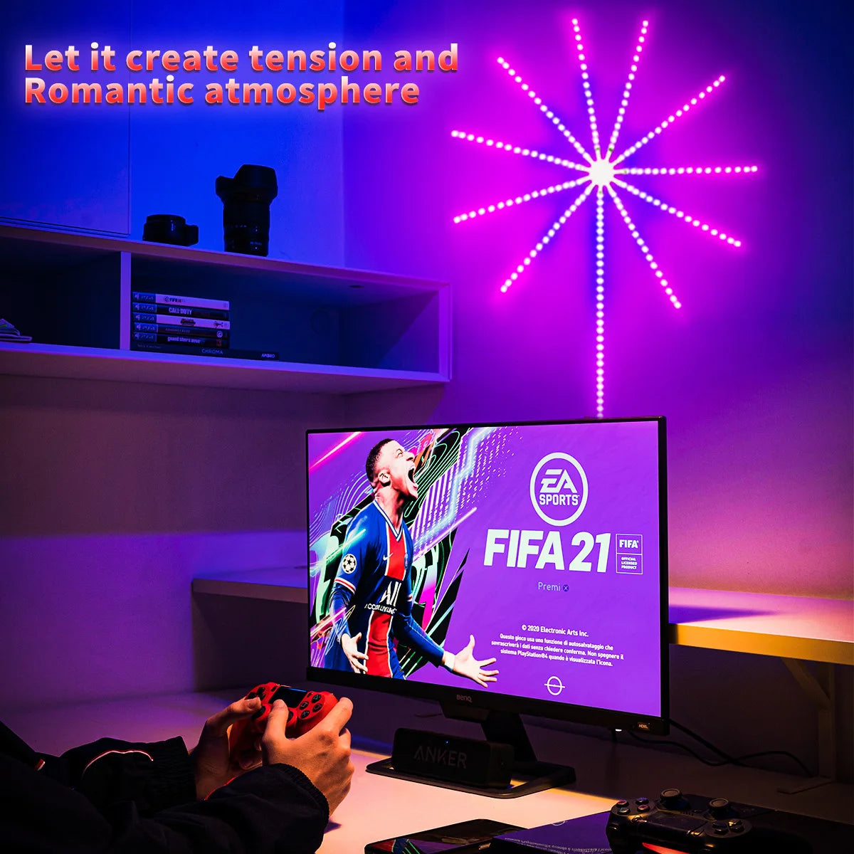Smart fyrverkeri LED Strip Light Kit - fjernkontrollmagi