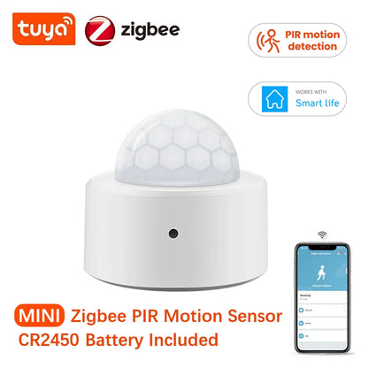 NoEnName Zigbee Mini PIR Motion Sensor - Smart Alerts Enabled