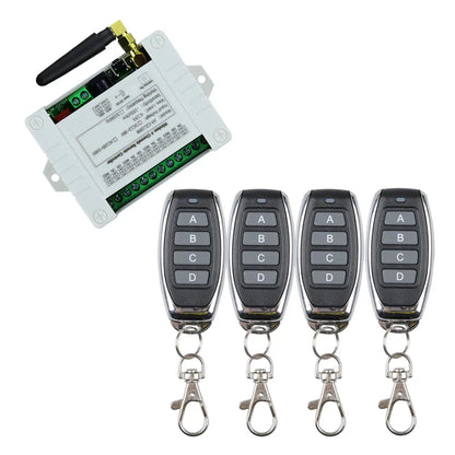 Smart 4 Channel RF Relay Switch - 10A Remote Control