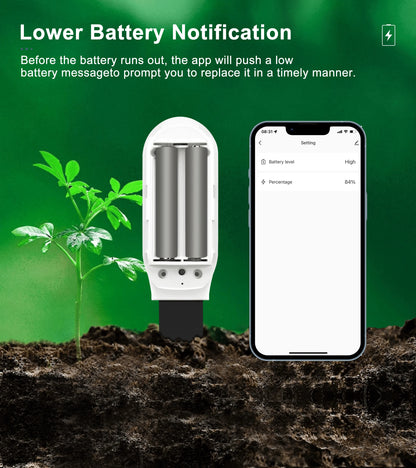 GIRIER Smart Bluetooth Soil Moisture Meter for Smart Gardening