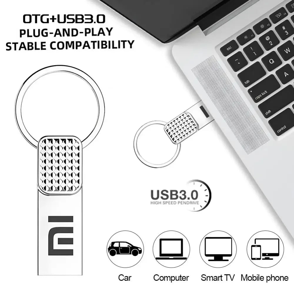 Pen drive Xiaomi 2 TB - Alta velocidade, à prova d&#39;água
