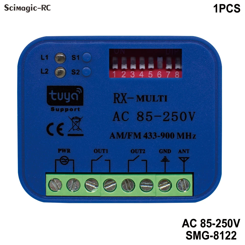 Smart Tuya WiFi Garage Door Receiver with Voice Control