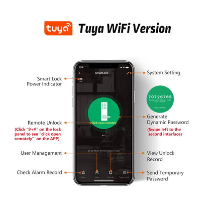 RAYKUBE Tuya Wifi Smart Lock H4 - Keyless Access Solution