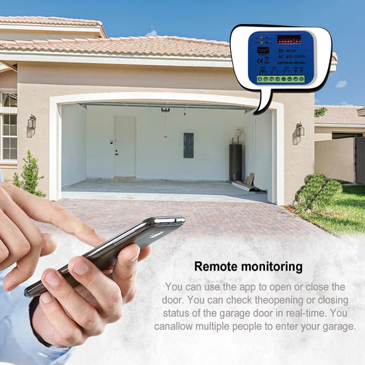 Smart Tuya WiFi Garage Door Receiver with Voice Control