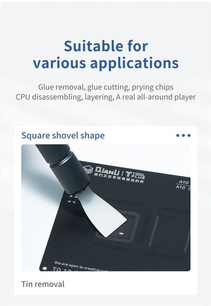Set di coltelli per la rimozione della colla per CPU IC QIANLI per riparazioni di precisione