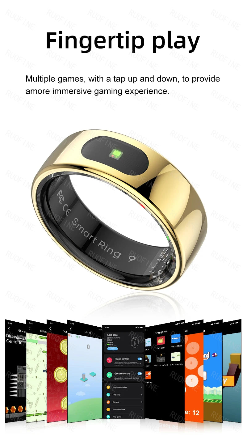RUOFINE Smart Ring R08 - Bluetooth Blood Pressure Tracker