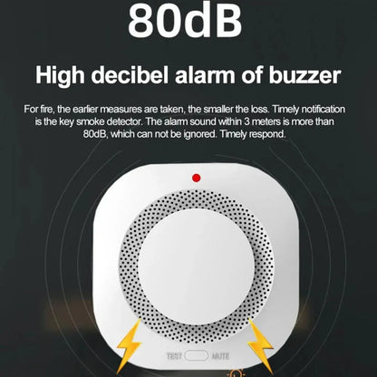 Haozee Smart Zigbee/WiFi Smoke Detector with APP Alerts (Détecteur de fumée intelligent Zigbee/WiFi avec alertes APP)