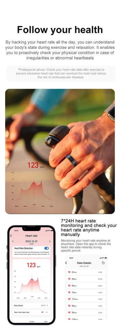 COLMI R02 Smart Ring - Waterproof Health Monitor & Tracker