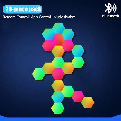 Smart RGB Hexagonal Lamp with Remote Control
