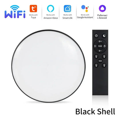Tuya WiFi LED-taklampe - dimbar RGB smart belysning