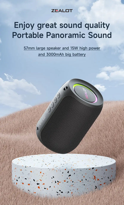 Zealot-S32PRO Powerful Bluetooth Speaker with Deep Bass