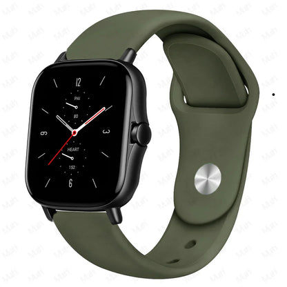 PEO 20mm/22mm silikonklokkerem for Amazfit GTS/GTR - Unisex erstatningsbånd