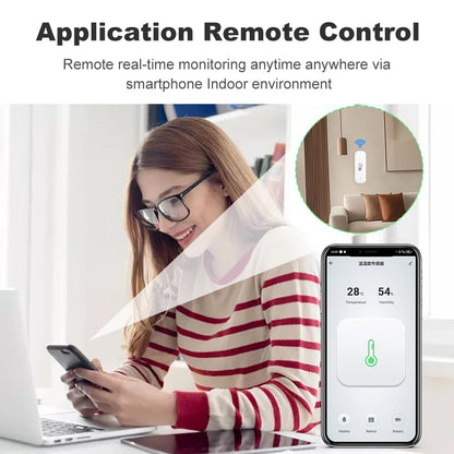 Sensore di temperatura e umidità Tuya Smart Zigbee con controllo vocale