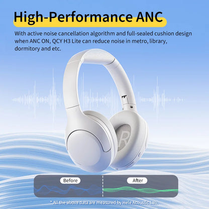 QCY H3 Lite ANC Wireless Headphones with 60-Hour Battery