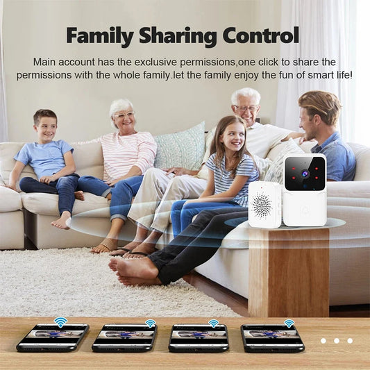 XMSJ WiFi Video Doorbell With Night Vision Connectivity