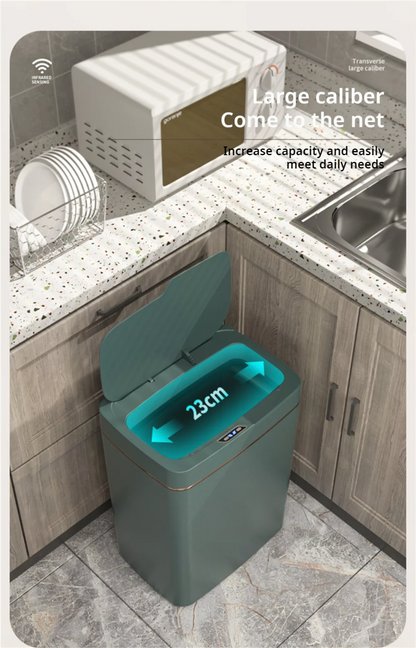 Smart Bathroom Trash Can with Automatic Bagging