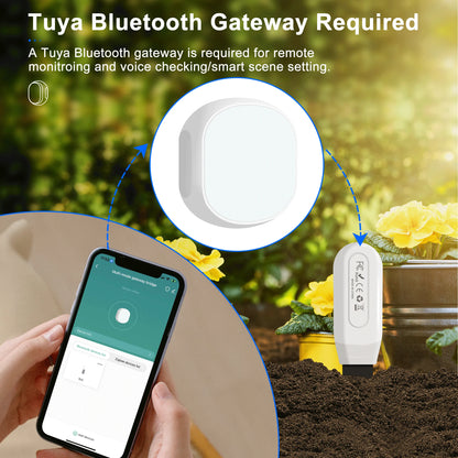 GIRIER Smart Bluetooth Soil Moisture Meter for Smart Gardening