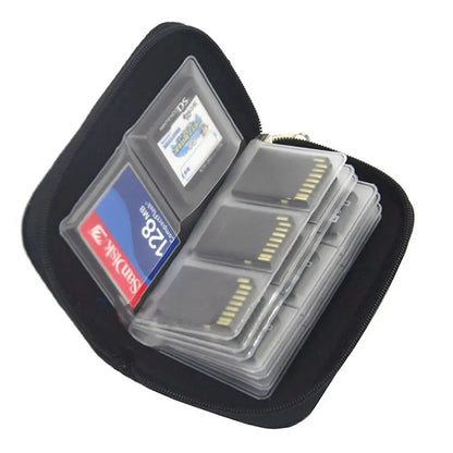 NoEnName Memory Card Collect Bag - Estuche organizador de 22 ranuras