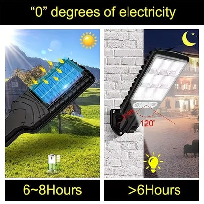 108 COB Solar Outdoor Lamps With Remote Control And Motion Sensor
