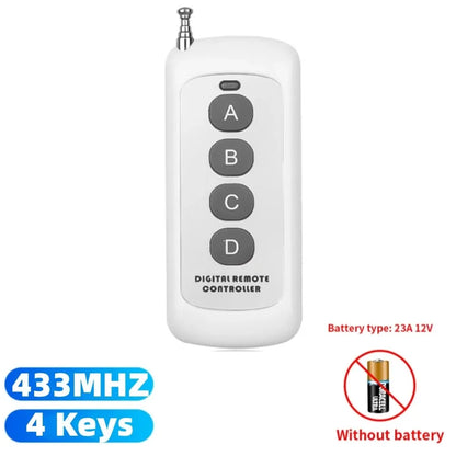 433MHz RF Remote Control for Smart Home & Garage