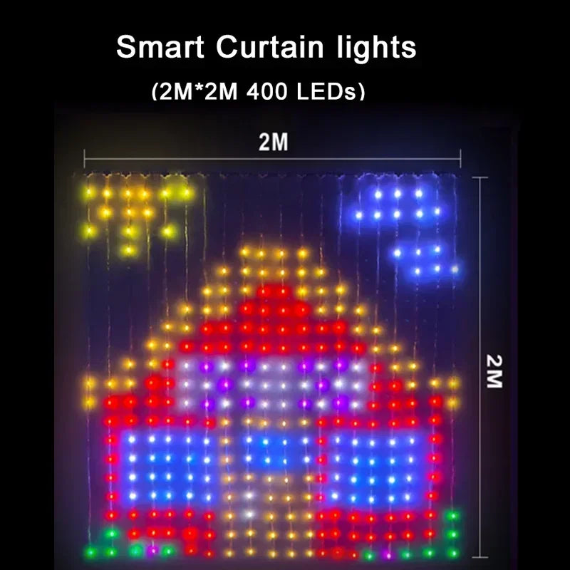 Tenda luminosa a LED intelligente MIMIRG - Magia del colore controllata tramite APP