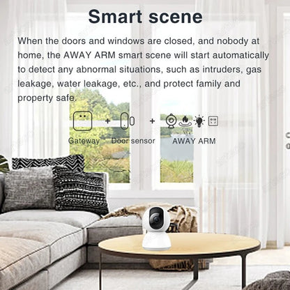 Smart Zigbee Door Sensor With App Alerts For Safety