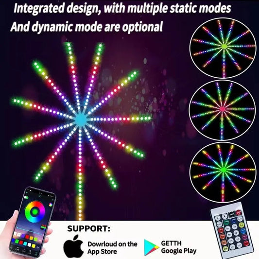 Smart Fireworks LED Strip Light Kit - Remote Control Magic