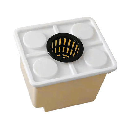 Hydroponics Bucket with Siphon Elbows for Easy Plant Growth