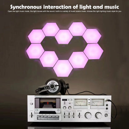 Smart RGB Hexagonal Lamp with Remote Control