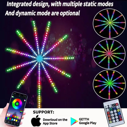 Smart fyrverkeri LED Strip Light Kit - fjernkontrollmagi