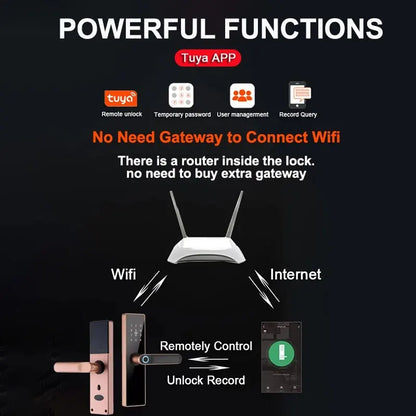 RAYKUBE Tuya Wifi Smart Lock H4 - Keyless Access Solution